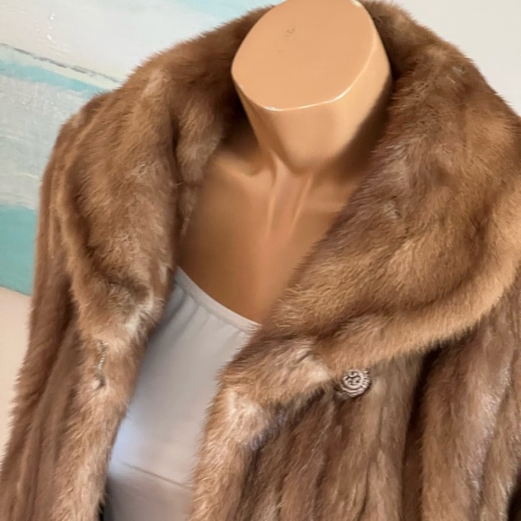 Beautiful Brown Mink Fur Coat - Picture 6 of 8